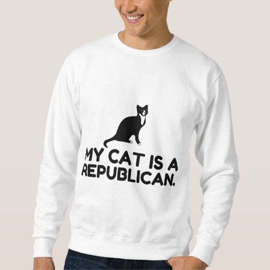 Meine Katze ist republikanisch Sweatshirt (Vorderseite)