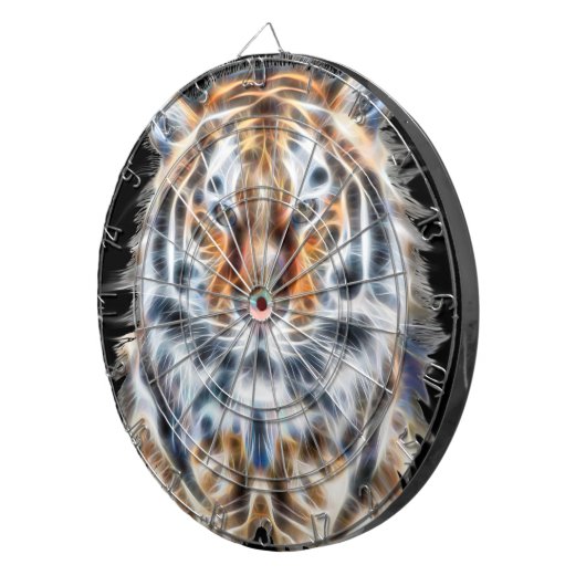 Meine Katze ist Schauspiel Up Tiger Gesichtsenergi Dartscheibe (Vorderseite rechts)