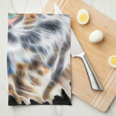 Meine Katze ist Schauspiel Up Tiger Gesichtsenergi Geschirrtuch (Viertel Falte)