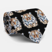 Meine Katze ist Schauspiel Up Tiger Gesichtsenergi Krawatte (Gerollt)