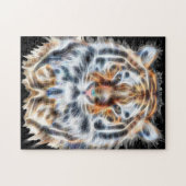 Meine Katze ist Schauspiel Up Tiger Gesichtsenergi Puzzle (Horizontal)