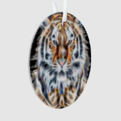 Meine Katze ist Schauspiel Up Tiger Head Energy Ornament (Vorderseite)