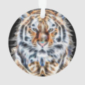 Meine Katze ist Schauspiel Up Tiger Head Energy Ornament (Rückseite)