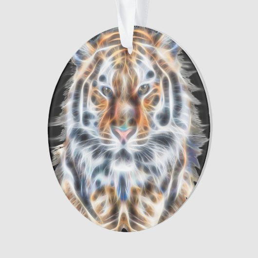 Meine Katze ist Schauspiel Up Tiger Head Energy Ornament (Vorderseite)