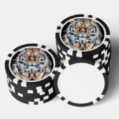 Meine Katze ist Schauspiel Up Tiger Portrait Energ Pokerchips (Stapel)