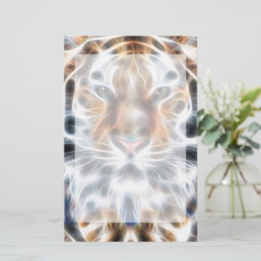 Meine Katze ist Schauspiel Up Wild Tiger Energy Briefpapier (Stehend Vorderseite)