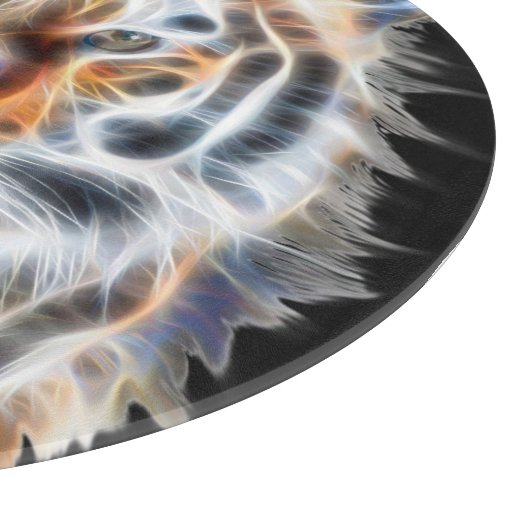 Meine Katze ist Schauspiel Up Wild Tiger Energy Schneidebrett (Ecke)