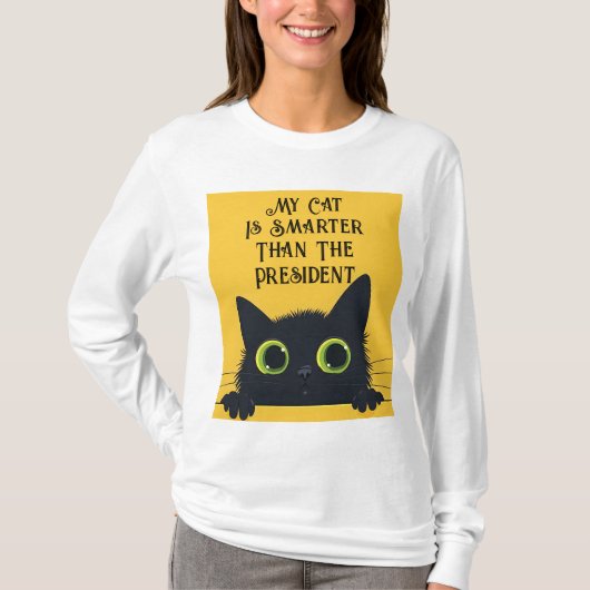 Meine Katze ist schlauer als das Sweatshirt des Pr T-Shirt (Vorderseite)