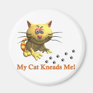 Meine Katze knetet mich Magnet