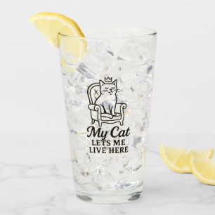 Meine Katze Lasse mich hier - Funny Cat Lover Art Glas