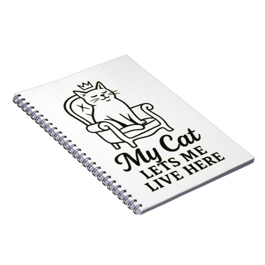 Meine Katze Lasse mich hier - Funny Cat Lover Art Notizblock (Rechte Seite)