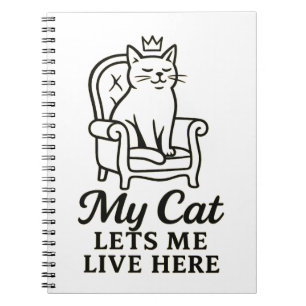 Meine Katze Lasse mich hier - Funny Cat Lover Art Notizblock