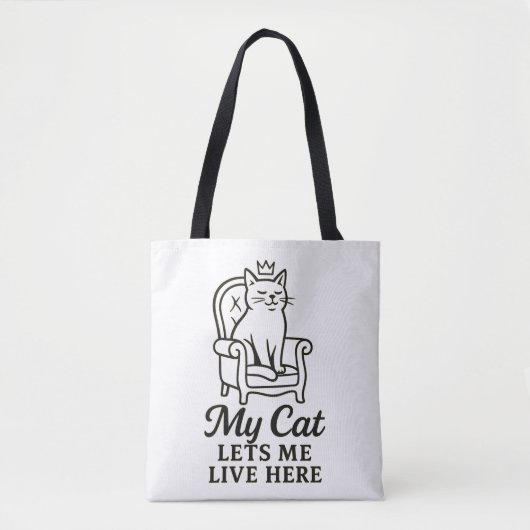 Meine Katze Lasse mich hier - Funny Cat Lover Art Tasche (Vorderseite)