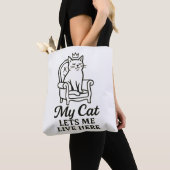 Meine Katze Lasse mich hier - Funny Cat Lover Art Tasche (Von Nahem)