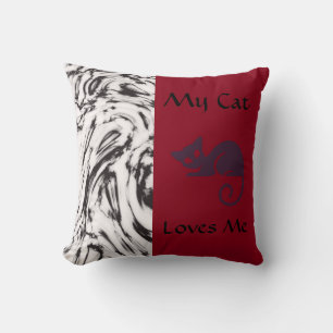 Meine Katze Lieben Ich Reversible Designer Kissen