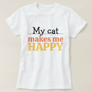 "Meine Katze Macht Mich Glücklich" Zitat Lebendige T-Shirt