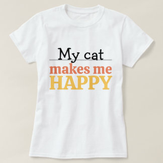 "Meine Katze Macht Mich Glücklich" Zitat Lebendige T-Shirt