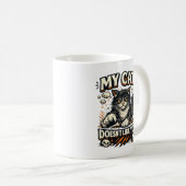 Meine Katze mag dich nicht Retro Kaffeetasse (VorderseiteRechts)