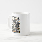 Meine Katze mag dich nicht Retro Kaffeetasse (Vorderseite Links)