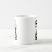 Meine Katze mag dich nicht Retro Kaffeetasse (Mittel)