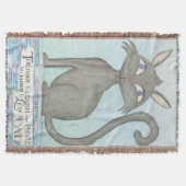 Meine Katze - Mark Twain Zitat Inspiriert Throw Bl Decke (Vorderseite)