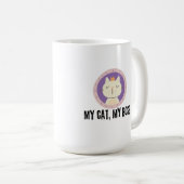 Meine Katze, mein Boss Kaffeetasse (VorderseiteRechts)