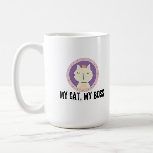 Meine Katze, mein Boss Kaffeetasse (Links)