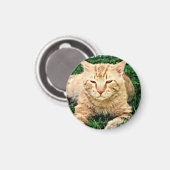 Meine Katze Rudy Magnet (Vorderseite/Rückseite)