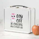 Meine Katze ruft und ich muss gehen Metall Brotdose (Beispiel)