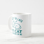 Meine Katze saß auf mir Kaffeetasse (Vorderseite Links)