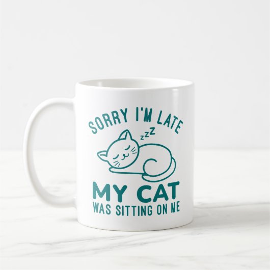 Meine Katze saß auf mir Kaffeetasse (Links)