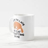 Meine Katze saß auf mir Kaffeetasse (Vorderseite Links)