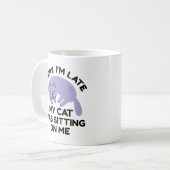 Meine Katze saß auf mir Kaffeetasse (Vorderseite Links)