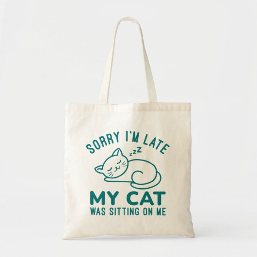 Meine Katze saß auf mir Tragetasche (Vorne)