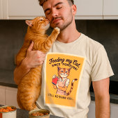 Meine Katze seit Ewigkeit fütternd | sarkastisch V T-Shirt