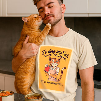 Meine Katze seit Ewigkeit fütternd | sarkastisch V T-Shirt