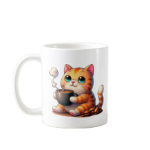 Meine Katze trinkt Kaffee