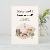 Meine Katze und ich bewegten die Adressänderung (Stehend Vorderseite)