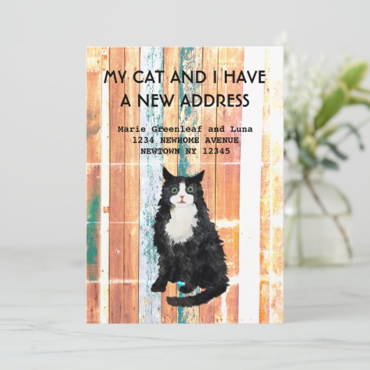 Meine Katze und ich haben die Ankündigung verschob (Stehend Vorderseite)