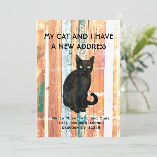 Meine Katze und ich haben die Ankündigung verschob (Stehend Vorderseite)