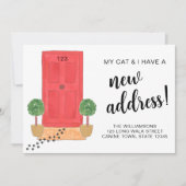 Meine Katze und ich haben eine neue Adresse Ankündigung (Vorderseite)