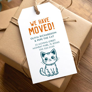 Meine Katze und ich haben eine neue Adresse mit be Geschenkanhänger