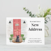 Meine Katze und ich neue Adresse schwarze Katze Tü Ankündigung (Stehend Vorderseite)