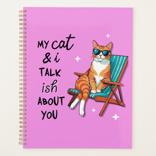 Meine Katze und ich reden so über dich Planer (Vorderseite)