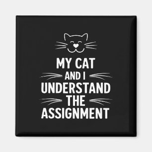 Meine Katze und ich verstehen den zinkenden Demokr Magnet