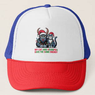 Meine Katze und Krampus haben die gleiche Energie Truckerkappe