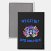 Meine Katze wird Super Saiyan (wieder) Magnet (Vorderseite/Rückseite)