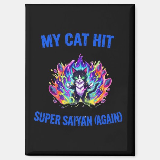 Meine Katze wird Super Saiyan (wieder) Magnet (Vorderseite)