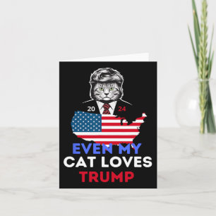 Meine Katzen-Lieben Trump 2024 1 Karte