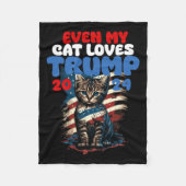 Meine Katzen Lieben Trump 2024 Shirt Fleecedecke (Vorderseite)